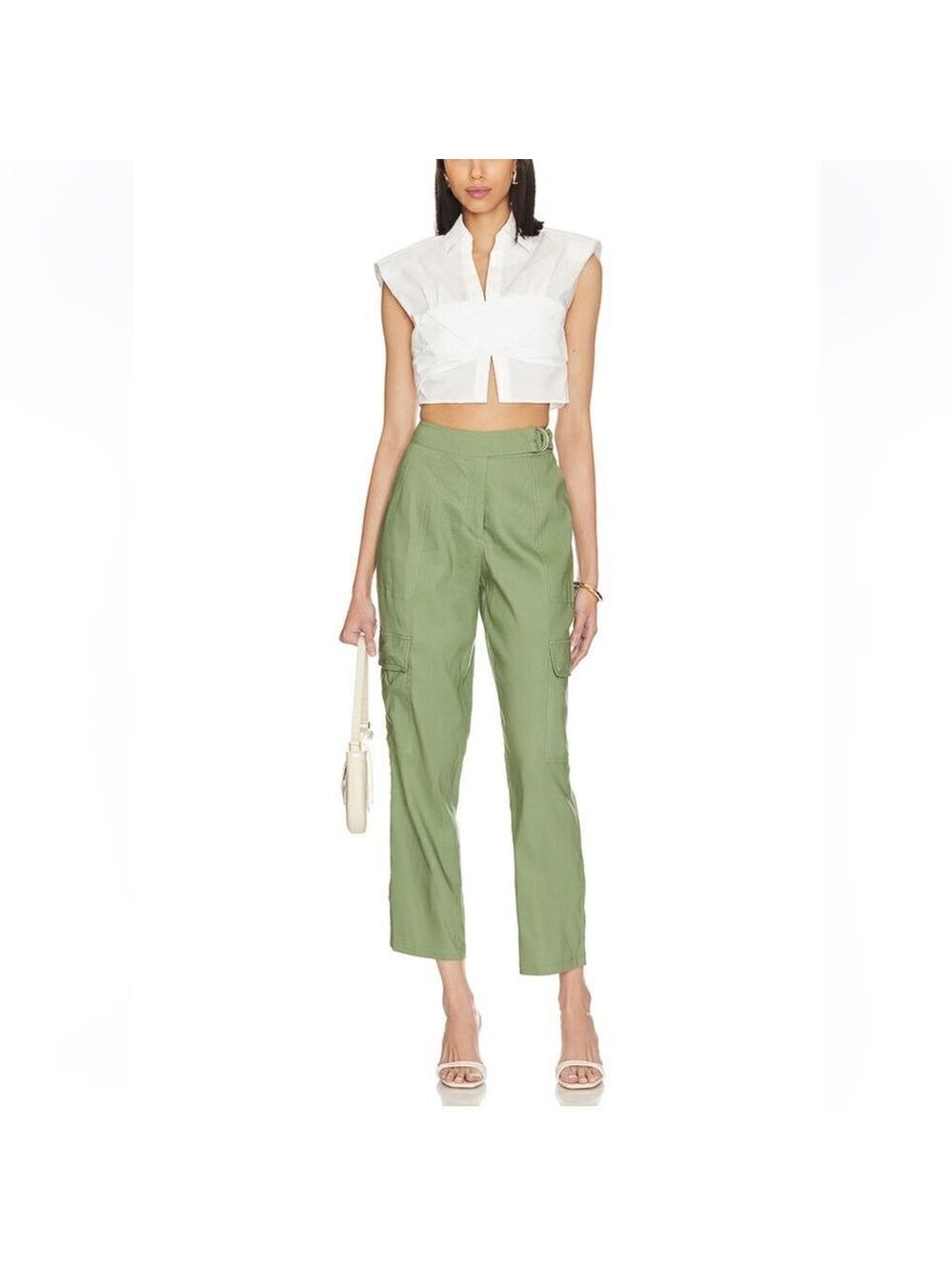 NEW Simkhai Carolina Utility Pant Verde Green Size 6